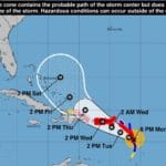 Hurricane Maria tracker Monday night