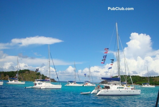 British Virgin Islands chartered sailboats