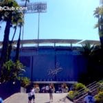 Dodger Stadium exterior palm trees