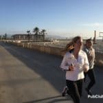 Hermosa Beach Strand runners