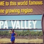 Napa Valley wine country sign
