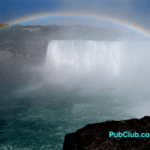 Niagara Falls Canada rainbow over the falls
