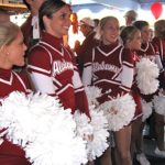 Alabama cheerleaders alumni pep rally