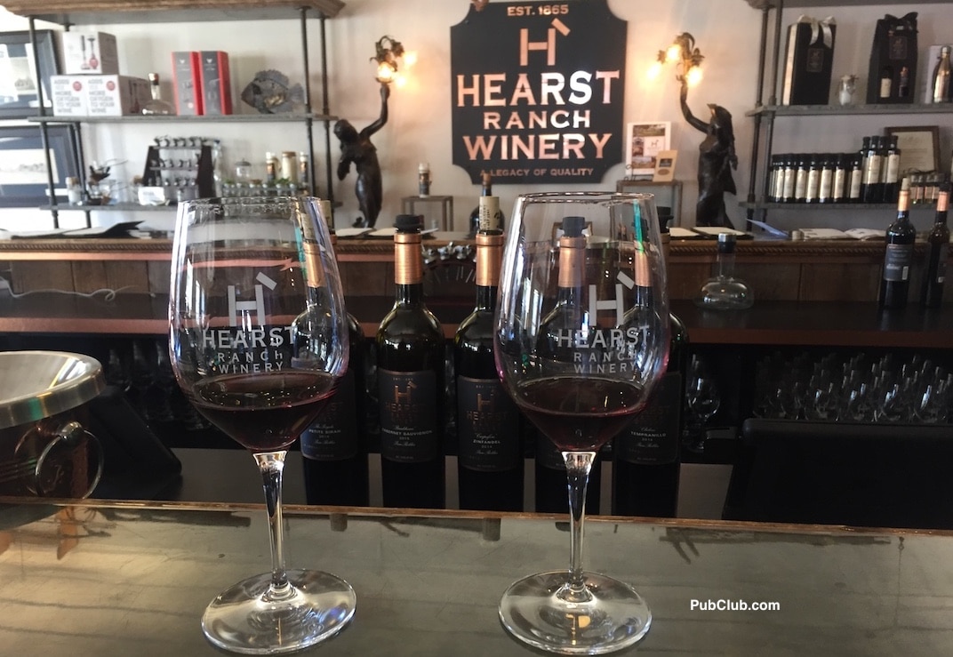 Hearst Ranch wine tasting room San Simeon CA