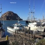 Morro Bay CA rock fishing boats