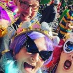 New Orleans Mardi Gras faces