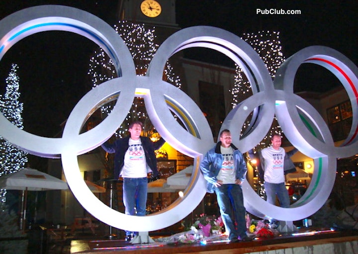 Winter Olympics Games athletes Olympic rings