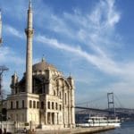 Istanbul Ortaköy Mosque along the Bosphorus