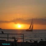 Key West sunset Mallory Square sailboat