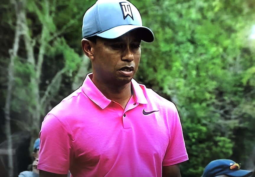 Tiger Woods pink shirt