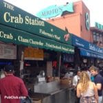 San Francisco Fisherman's Wharf tourists crab shopping