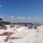Siesta Key beach Florida bikinis sunbathers