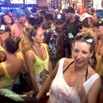 Nightlife bars crowded dance floor