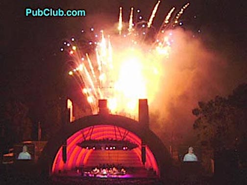 Hollywood Bowl fireworks Brian Wilson