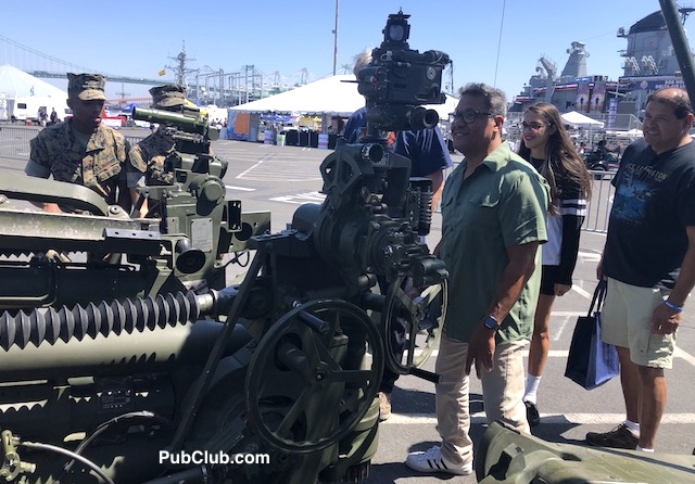 LA Fleet Week US Marine Corps howitzer