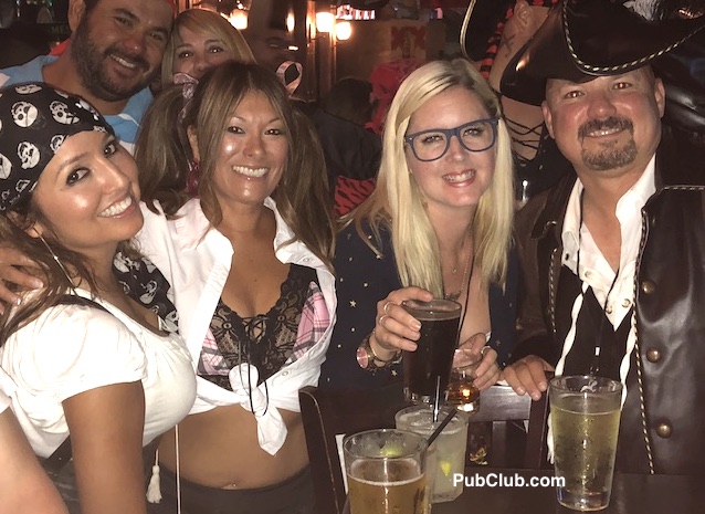 Pirates, wenches and school girls party bus pub crawl