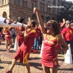 USC football marching band pregame tailgate party