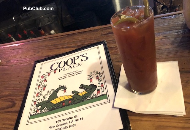 Best Bloody Mary Coops Place New-Orleans French Quarter