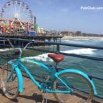 Santa Monica Pier ferris wheel bicycle