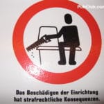 Zurich street tram sign