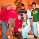 Travel blogger family Christmas