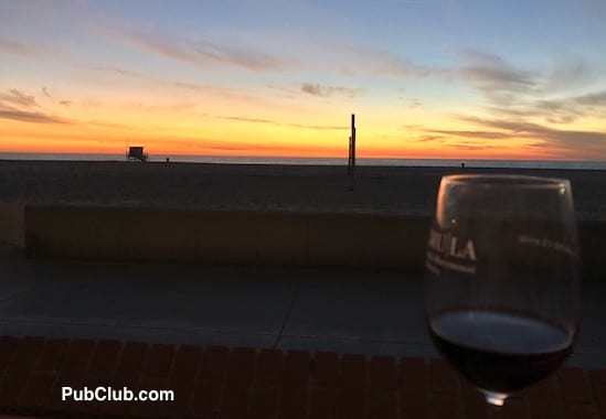 Hermosa Beach sunset wine Hermosa Beach sunset wine