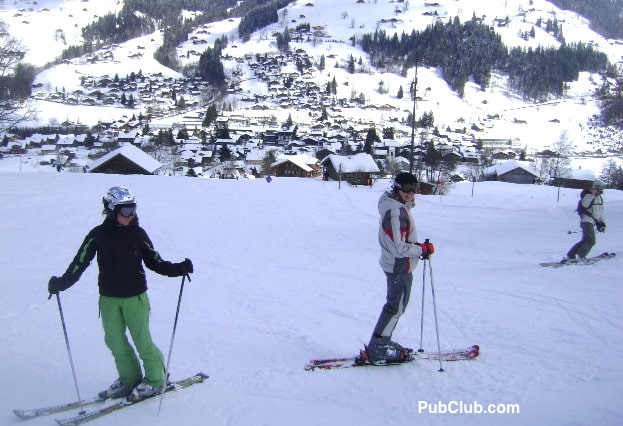 Lenk Switzerland Swiss Alps Skiers