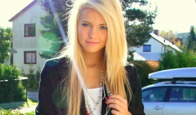Norwegian blonde girl