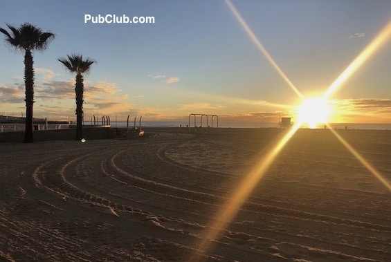 Los Angeles sunset post-rain Hermosa Beach Los Angeles sunset post-rain Hermosa Beach