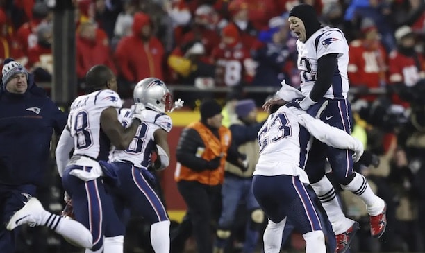 Tom Brady New England Patriots celebration