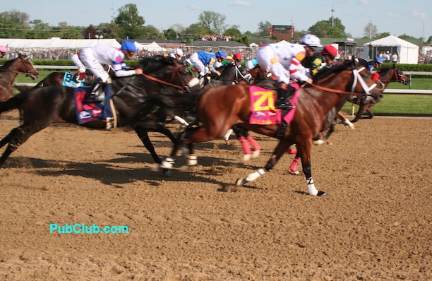 Kentucky Derby horses race