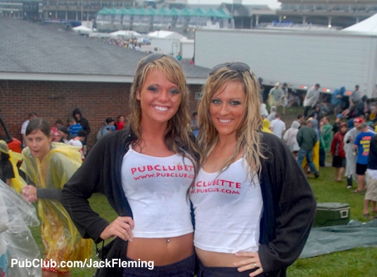 Kentucky Derby infield-party girls PubClubettes