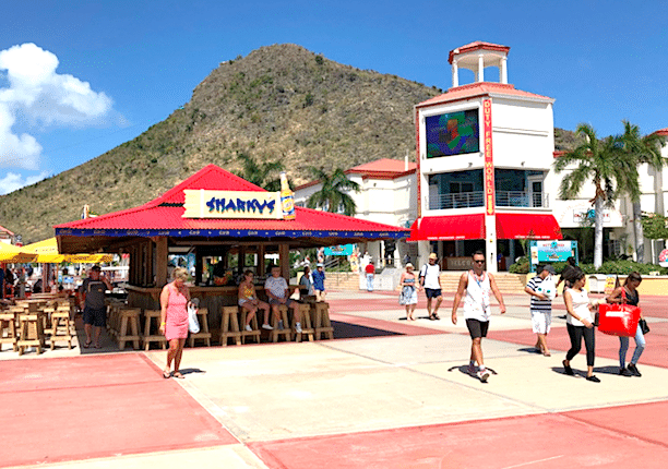 Living In A Postcard Radio TropRock Caribbean cruise St. Marteen dock bar