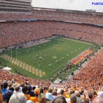 Neyland Stadium Tennessee football game crowd