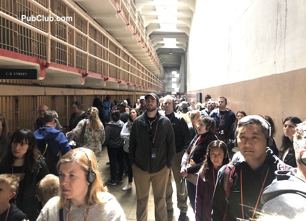 Alcatraz island prison cells Broadway