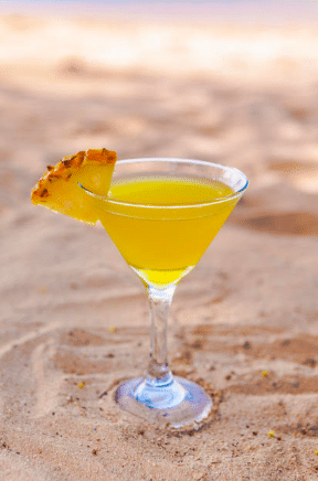 Pineapple Martini cocktail Hedonism II
