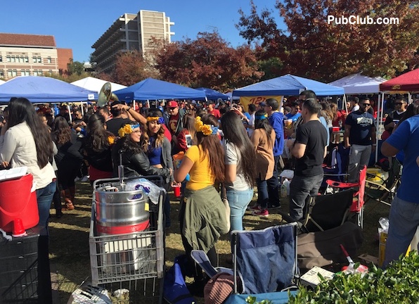 College football tailgate party USC