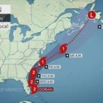 Hurricane Dorian updated weekday path