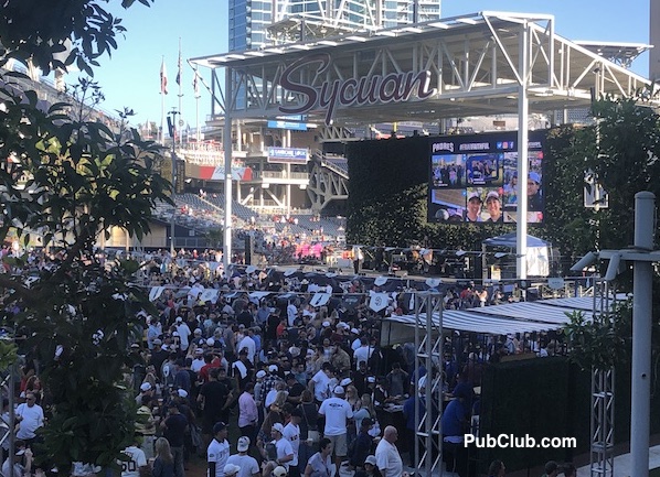 San Diego Padres pre game rooftop Fairweather Bar