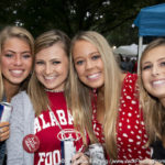 Alabama football girls the Quad tailgate party