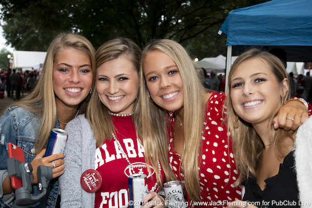 Alabama football girls the Quad tailgate party