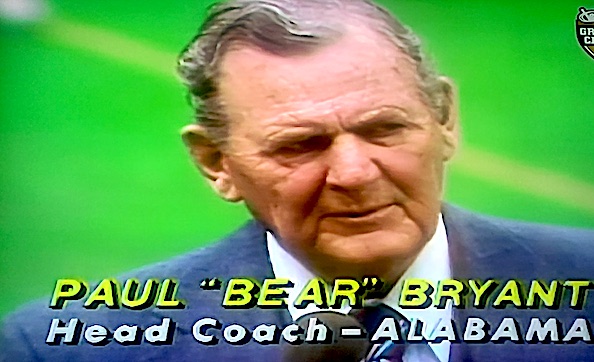 Bear Bryant ABC interview 1980s