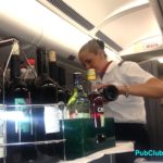 Flight attendant airline drink car