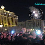 New Year's Eve fireworks Las Vegas Strip