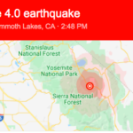 Mammoth Mountain 4.0 earthquake