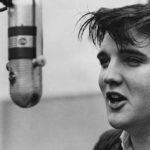 Elvis Presley in recording studio