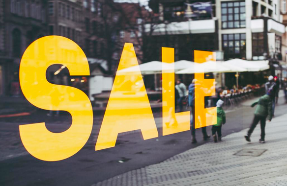 shopping sale sign