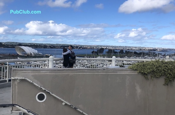 San Diego Bay couple embracing San Diego Bay couple embracing