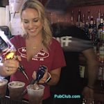 sexy blonde bartender Moe's bar Tuscaloosa Alabama