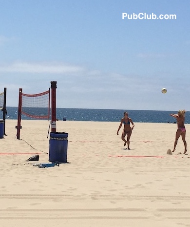 beach volleyball girls Hermosa Beach CA